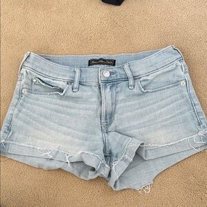 Abercrombie & Fitch Light Wash Denim Shorts